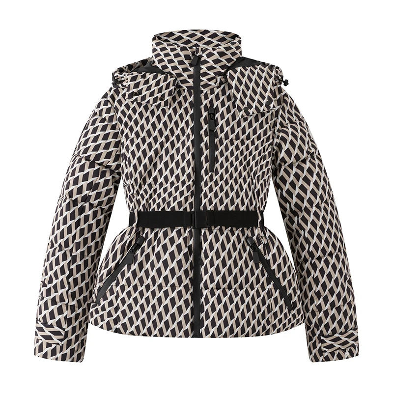 Petra | Belted Hooded Padded Parka - view 2