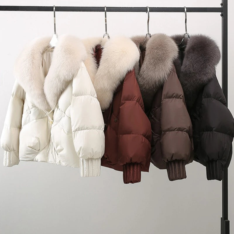 Signe | Removable Collar Padded Parka - front view