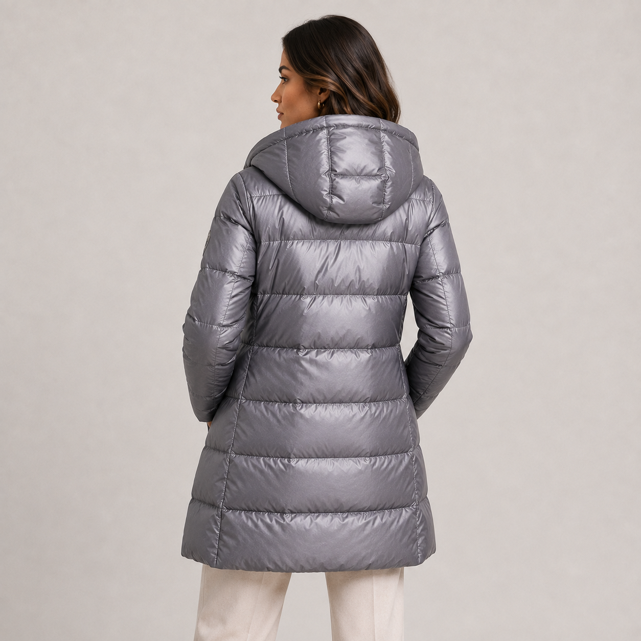Katya | Lightweight Hooded Puffer Coat - view 4