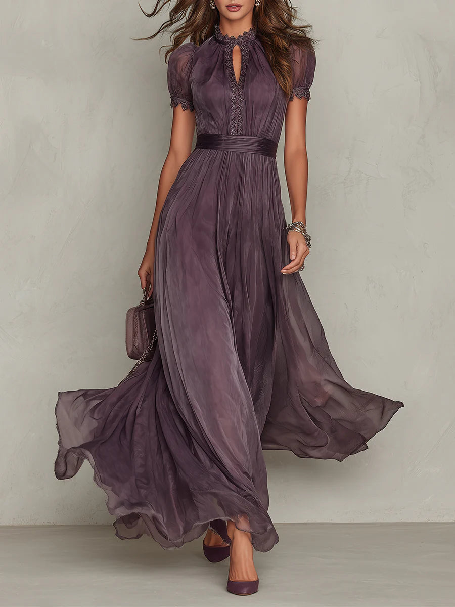 Lillian Women's Flowing Chiffon Maxi Dress