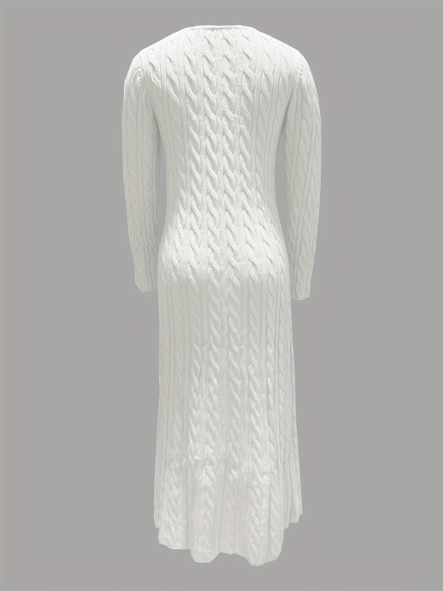 Rosalind | Long Knit Sweater Dress - view 8