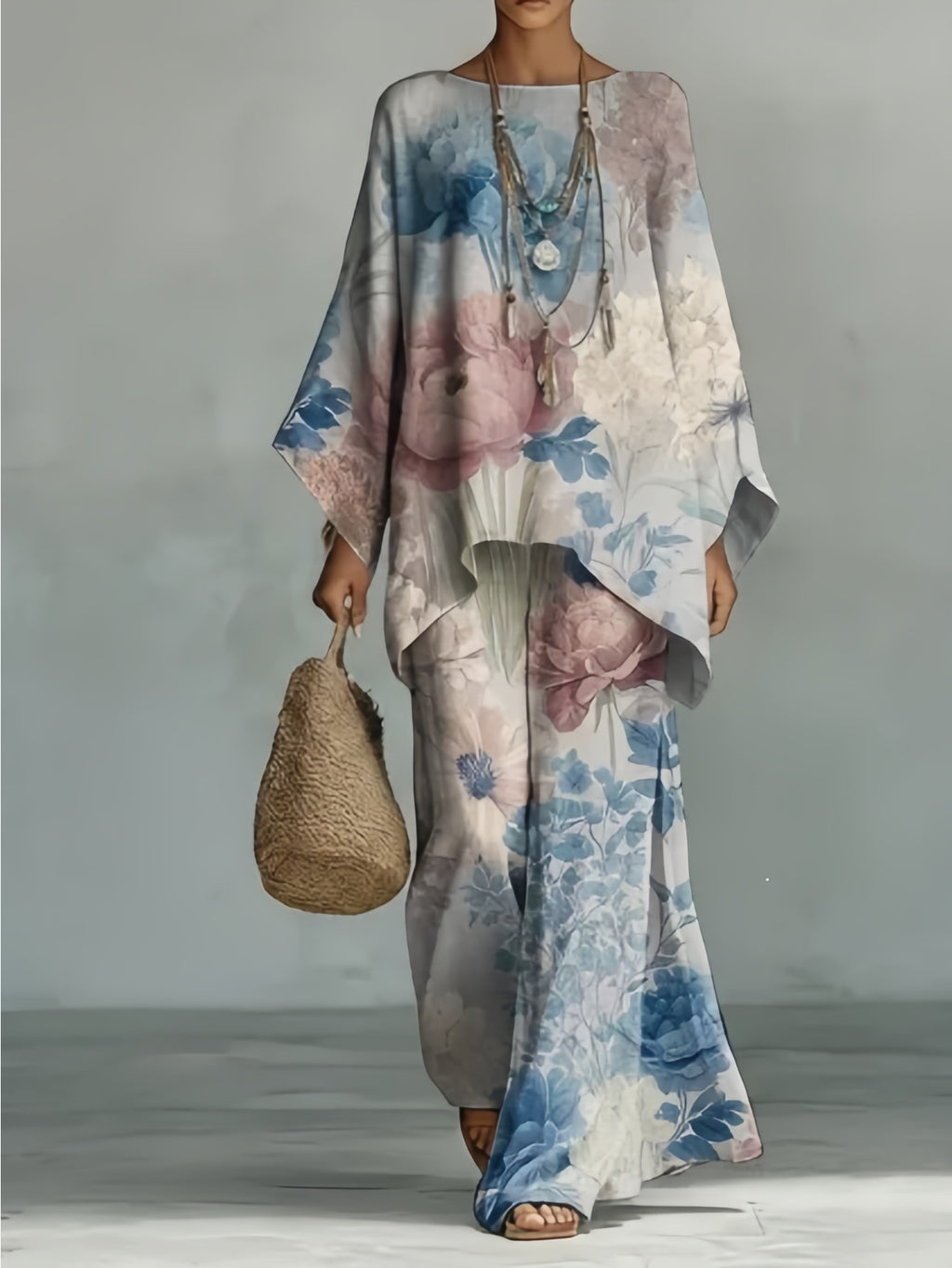 Delilah | Three-Quarter Sleeve Two-Piece Set