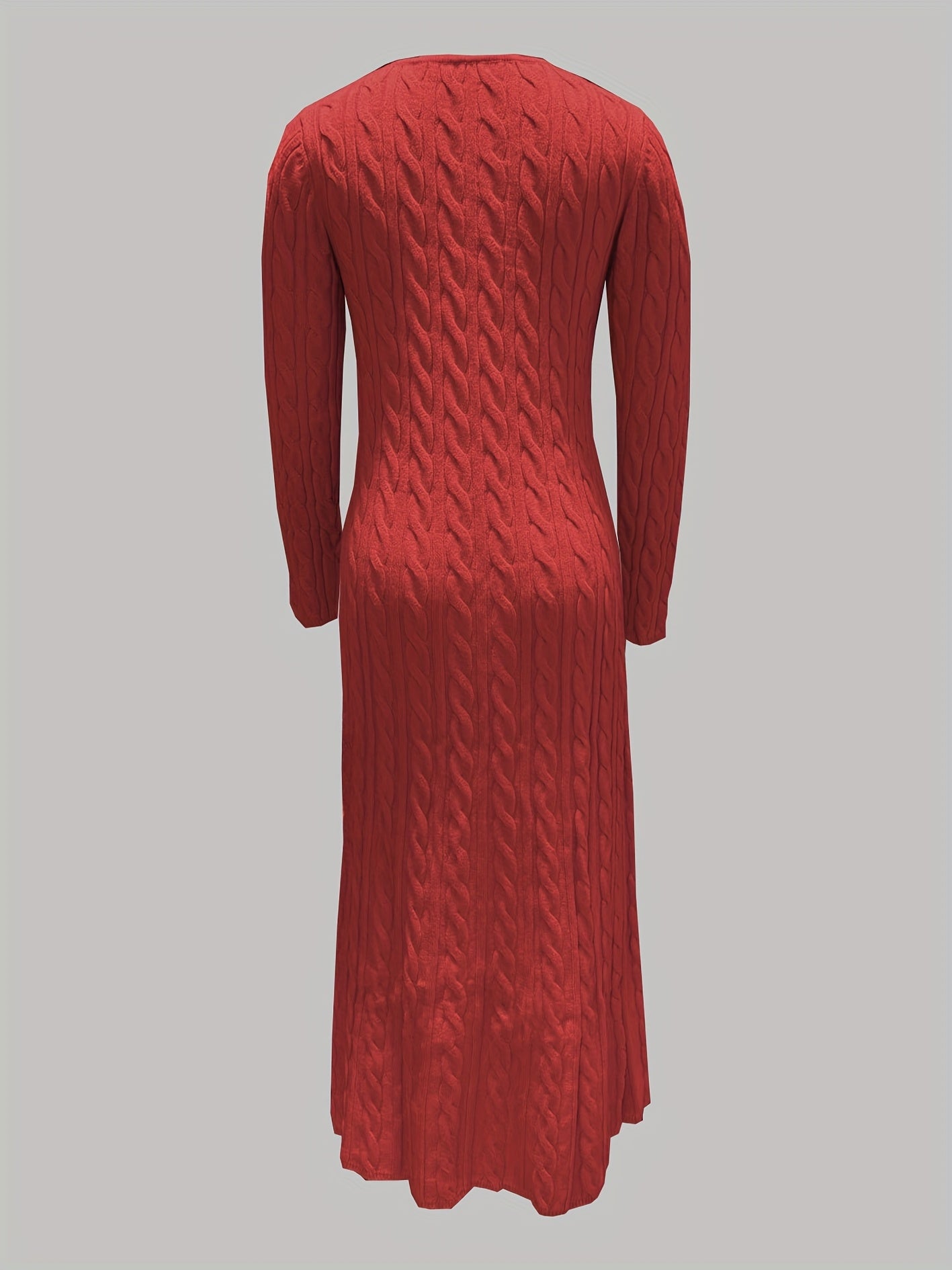 Rosalind | Long Knit Sweater Dress - view 7