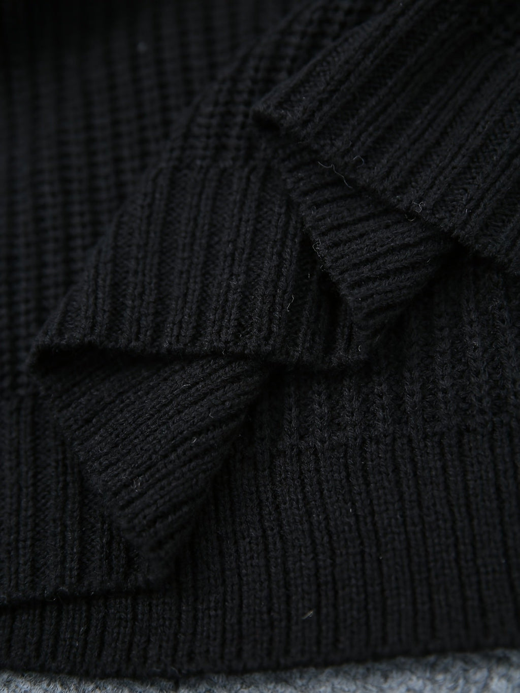 Ribbed knit turtleneck sweater dress with raglan long sleeves - view 5