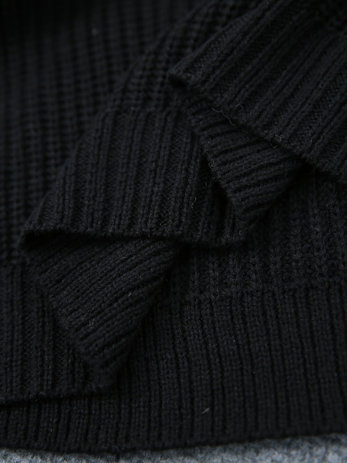 Ribbed knit turtleneck sweater dress with raglan long sleeves - view 5