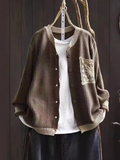 Brielle Lace Pocket Knit Cardigan - front view