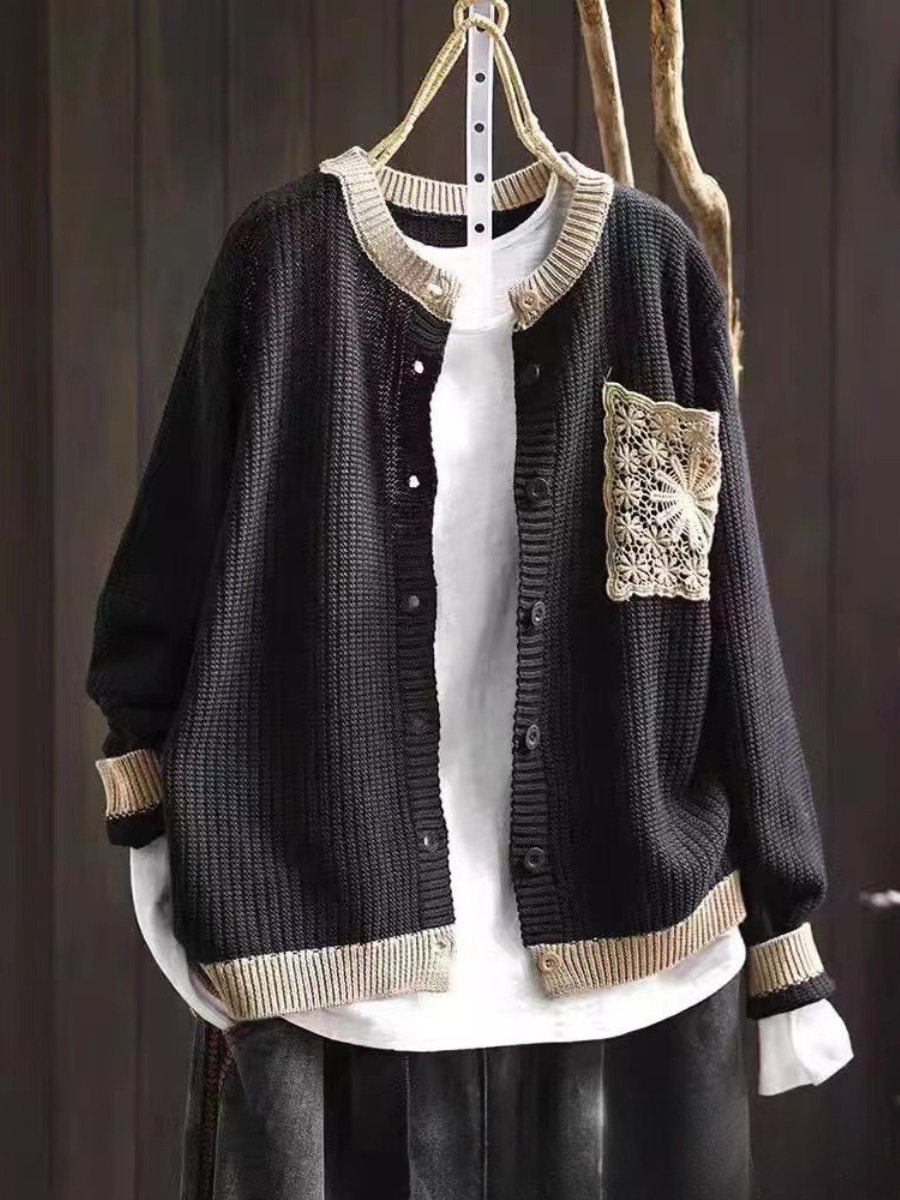 Brielle Lace Pocket Knit Cardigan - view 2