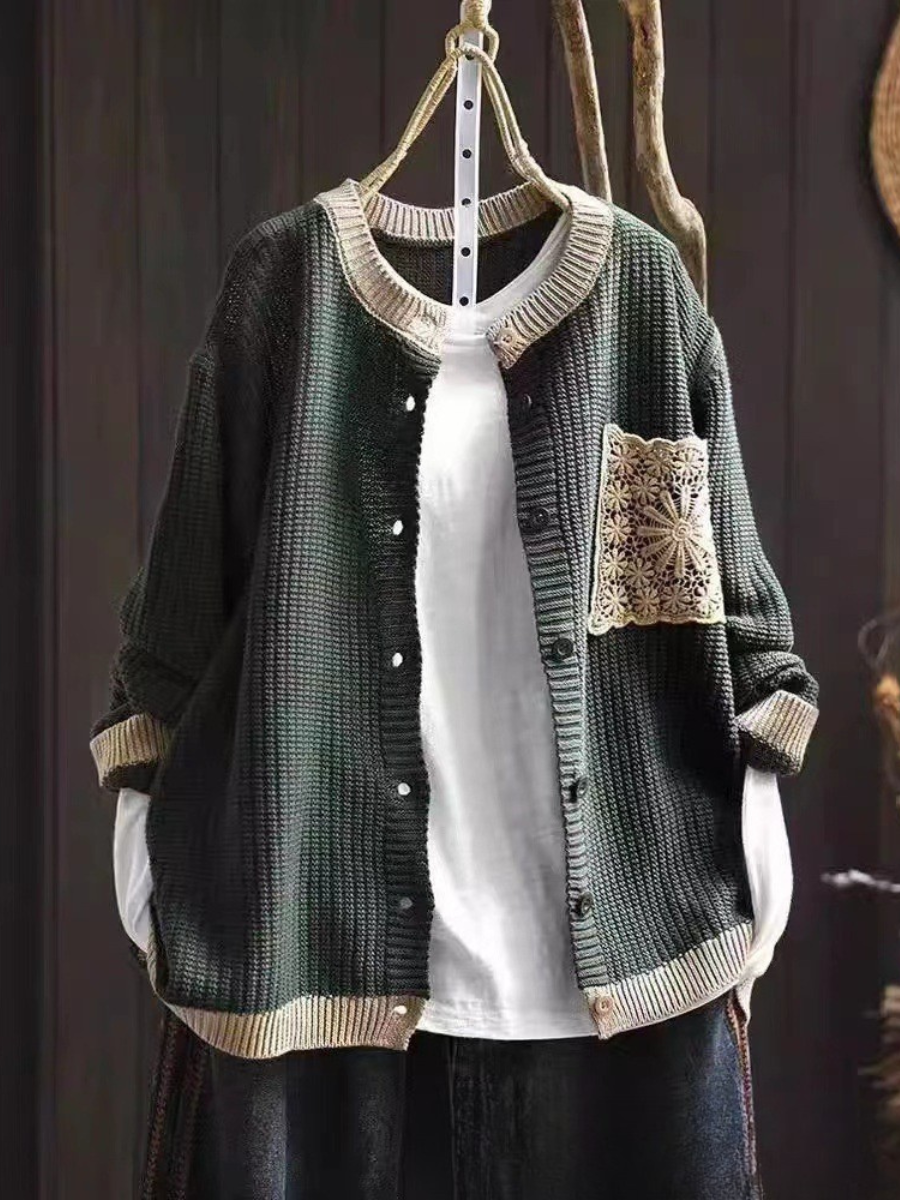 Brielle Lace Pocket Knit Cardigan - view 6