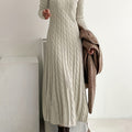 Rosalind | Long Knit Sweater Dress - view 12