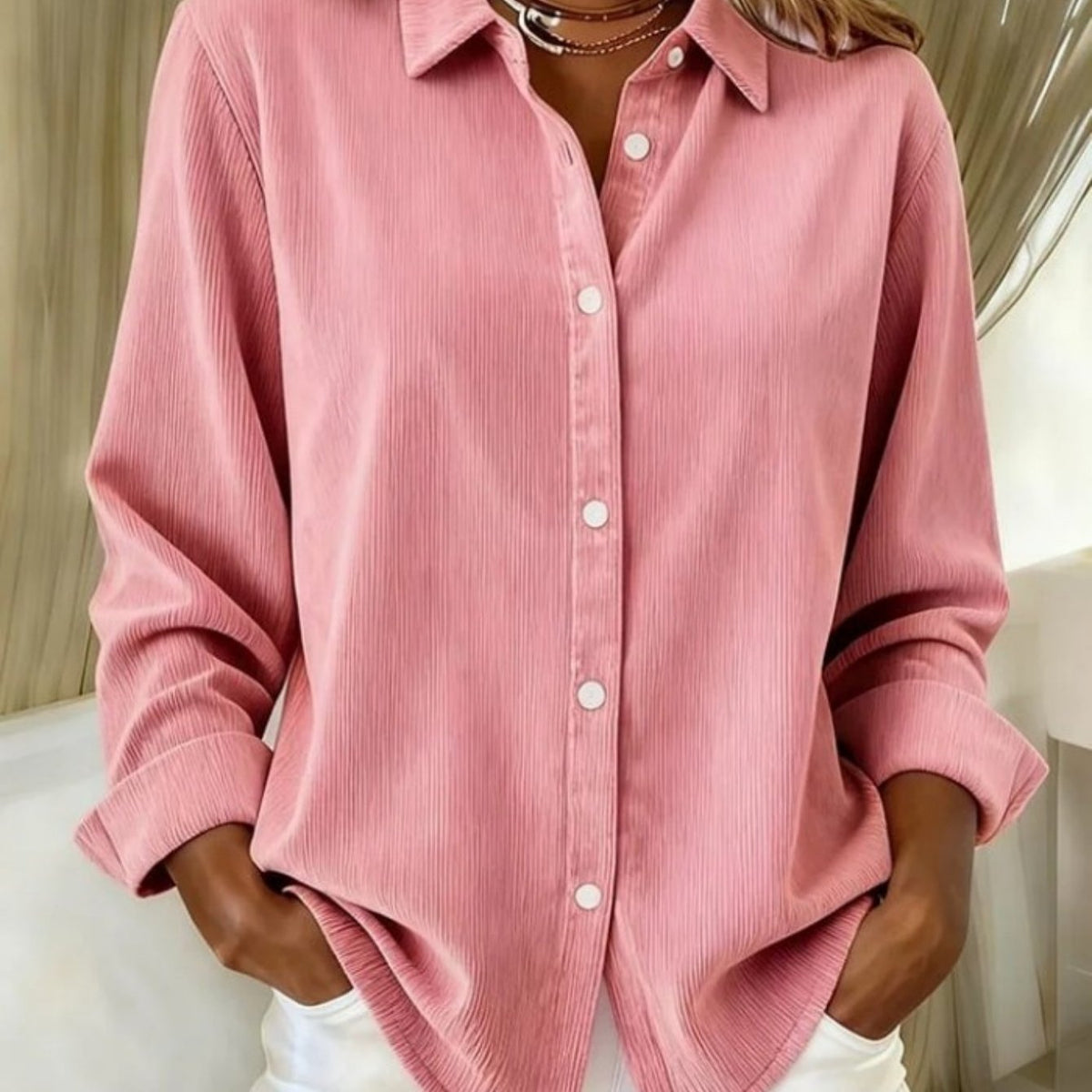Bexley | Corduroy Button-Front Shirt