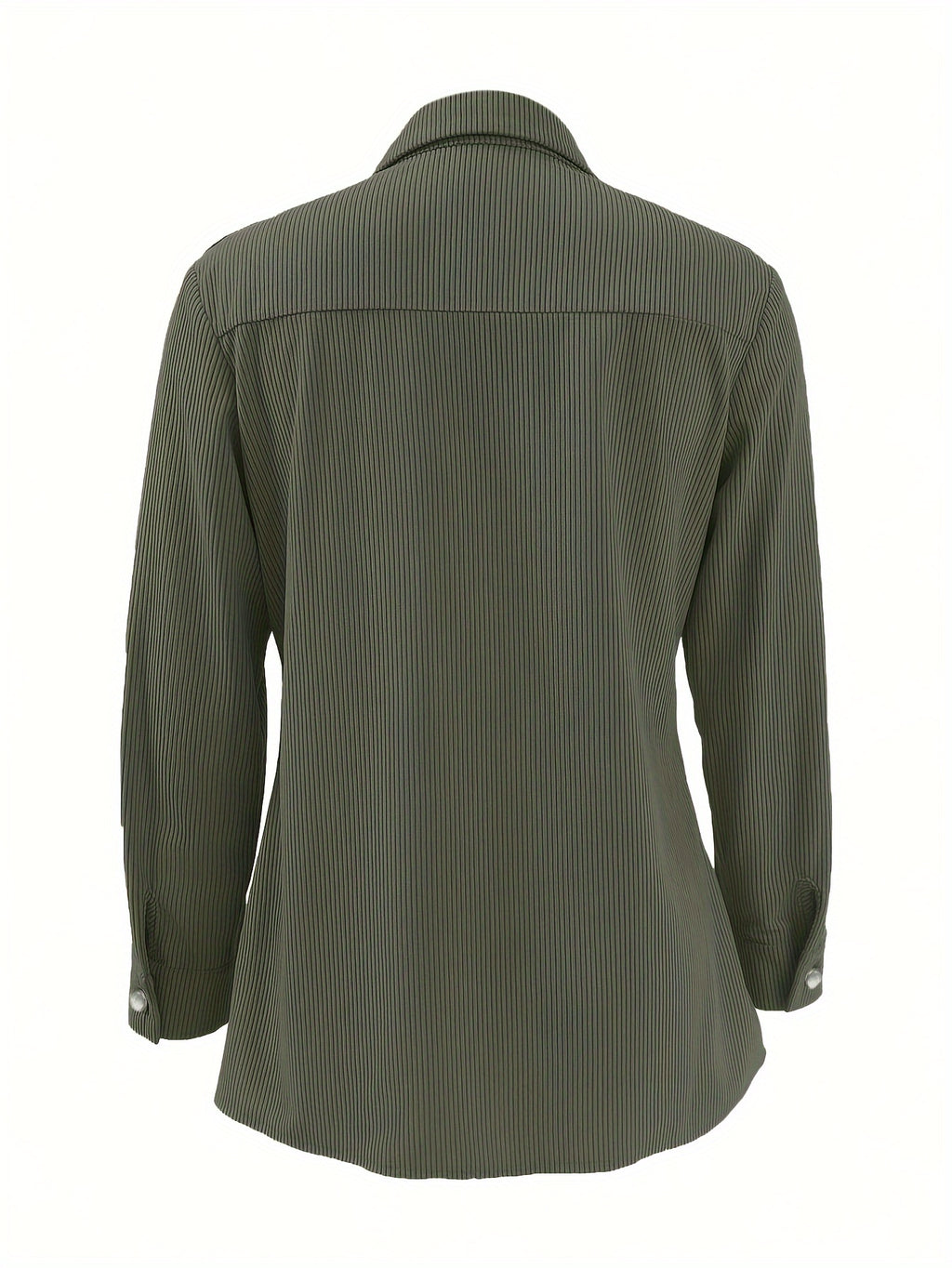 Saskia | Corduroy Lapel Pocket Shirt Jacket - view 4