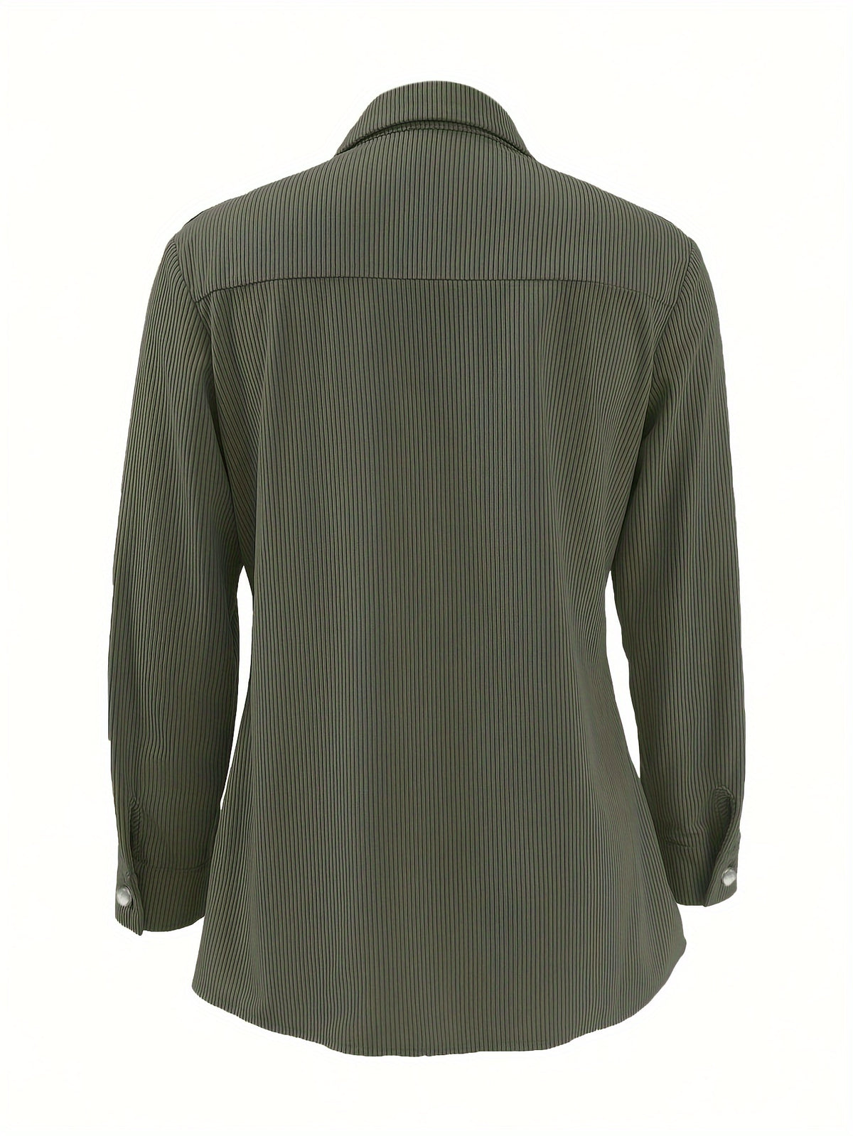 Saskia | Corduroy Lapel Pocket Shirt Jacket - view 4