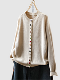 Celeste Decorative Button Knit Cardigan - view 2