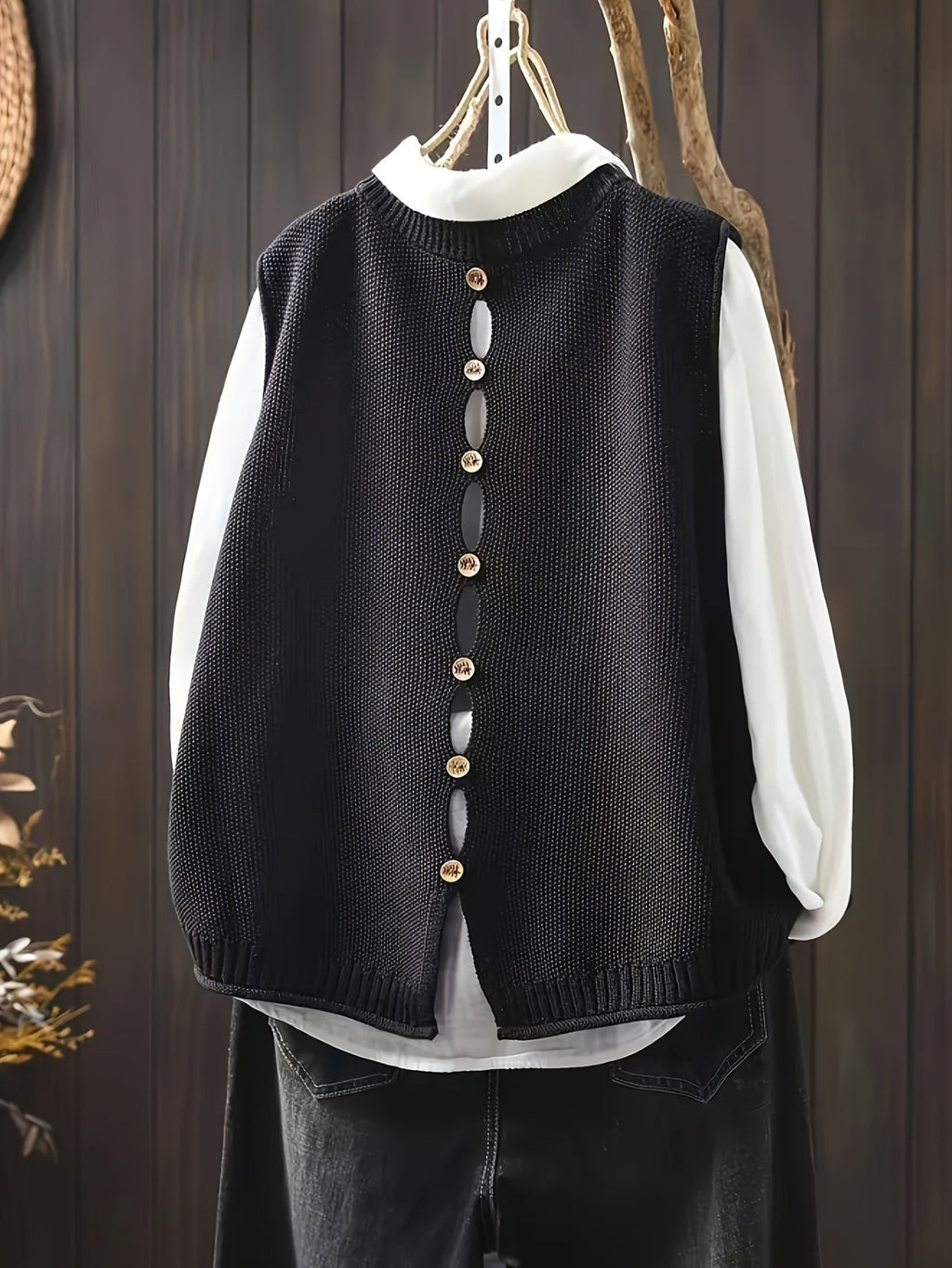 Colette Knit Vest and Shirt Set - view 2