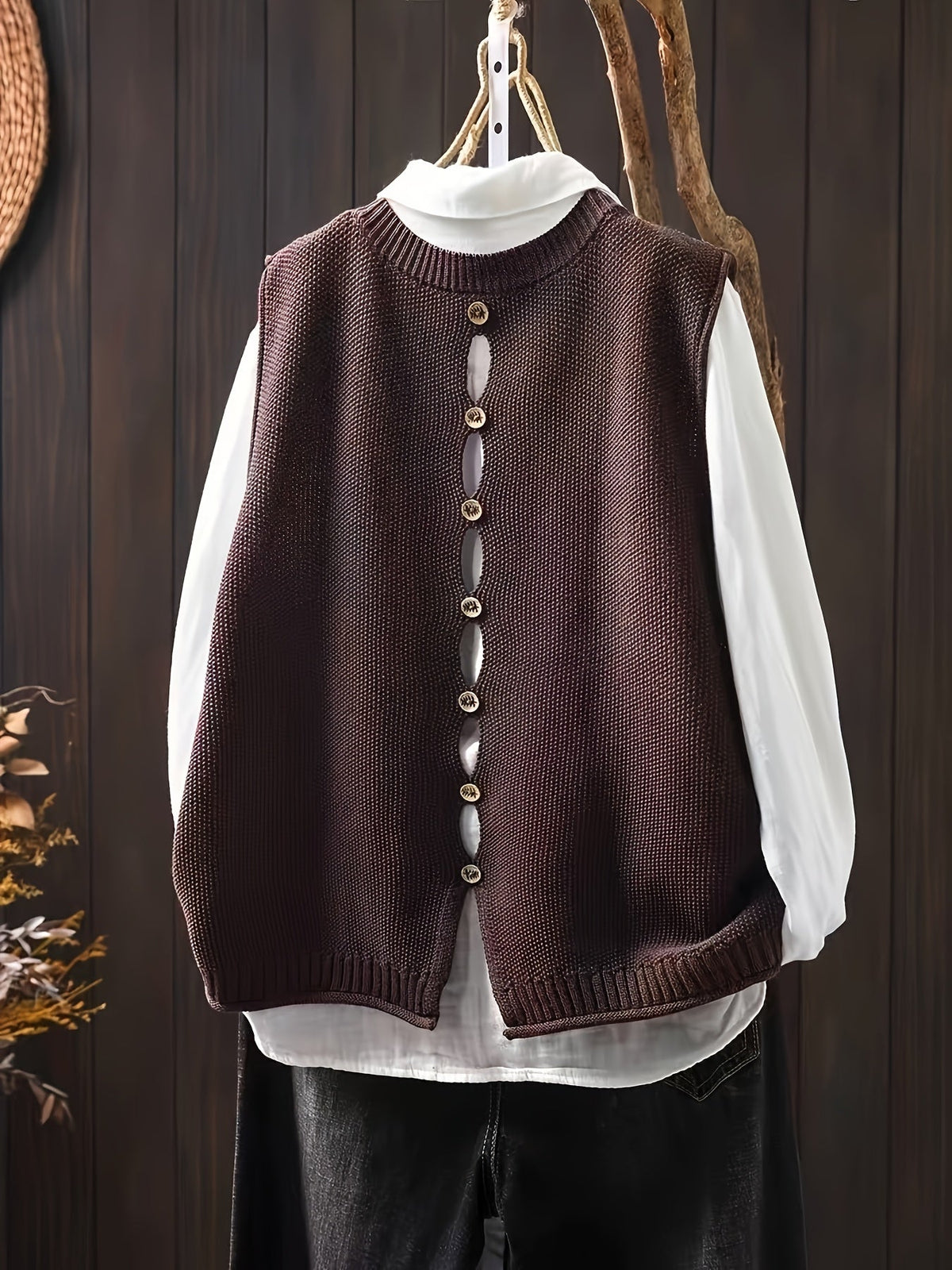 Colette Knit Vest and Shirt Set - view 4