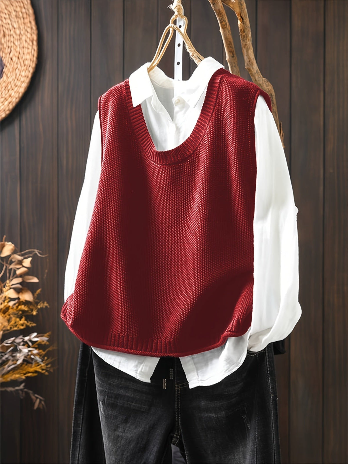 Colette Knit Vest and Shirt Set - view 7