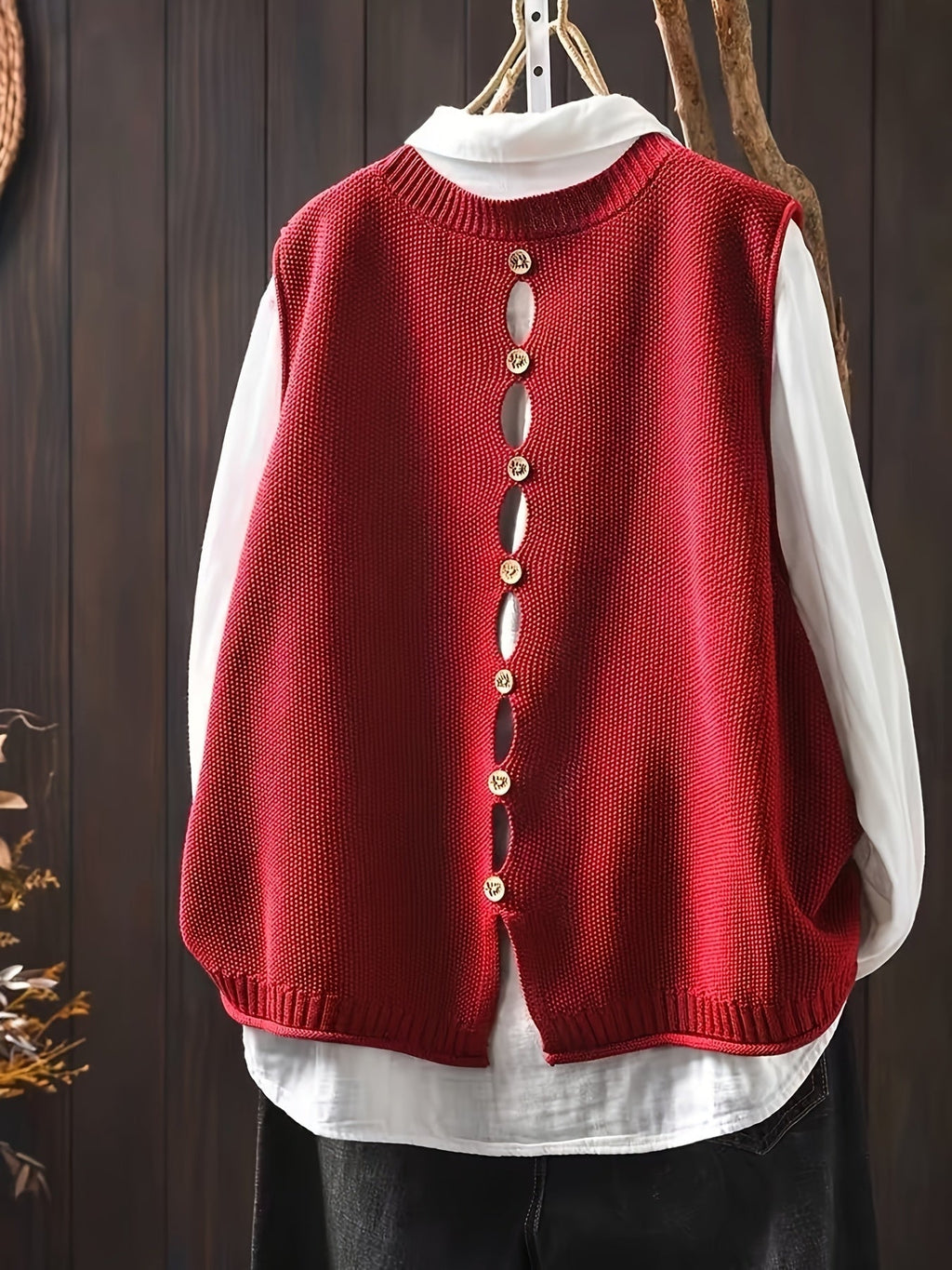 Colette Knit Vest and Shirt Set - view 8