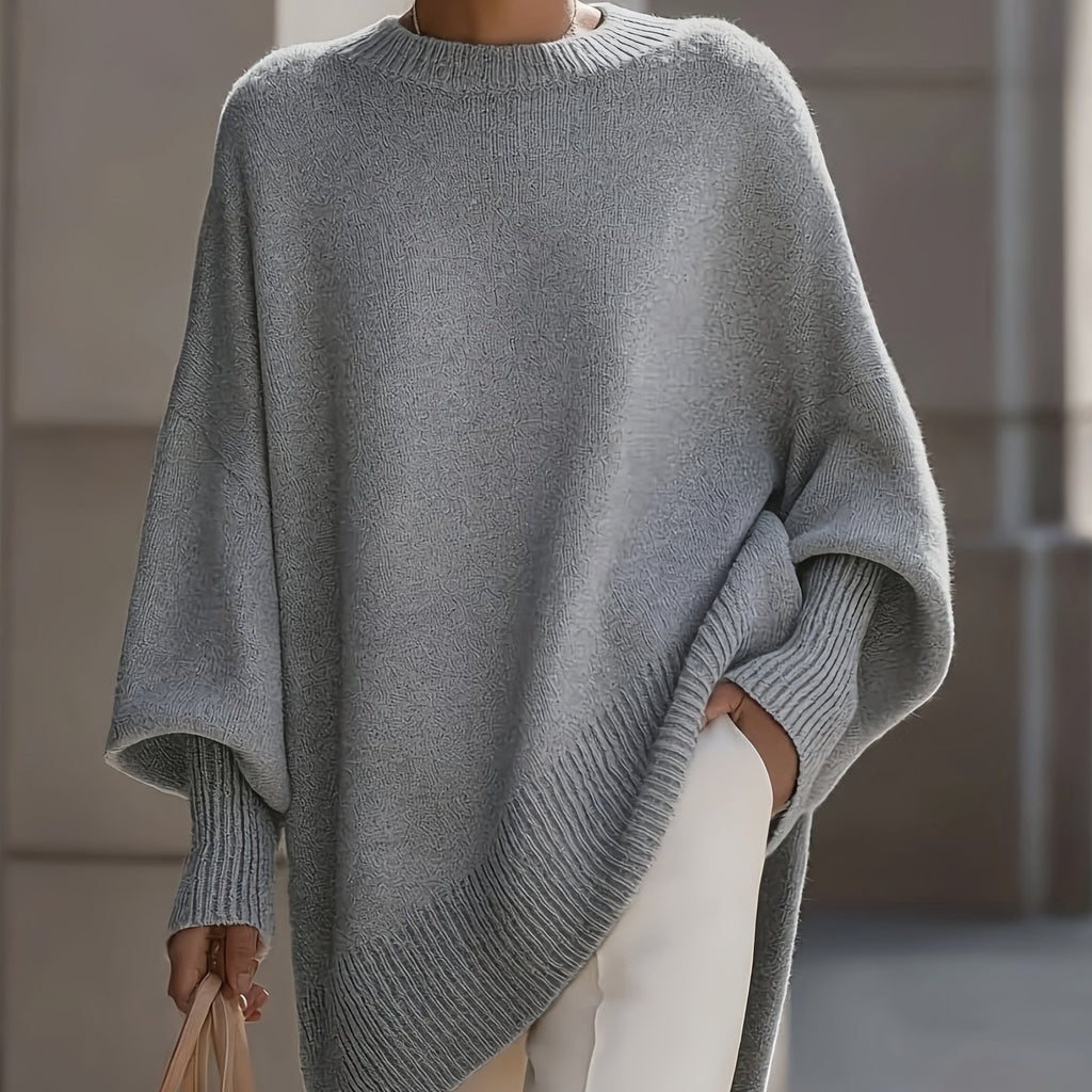 Ottilie | Lantern Sleeve Slanted Hem Sweater - view 12