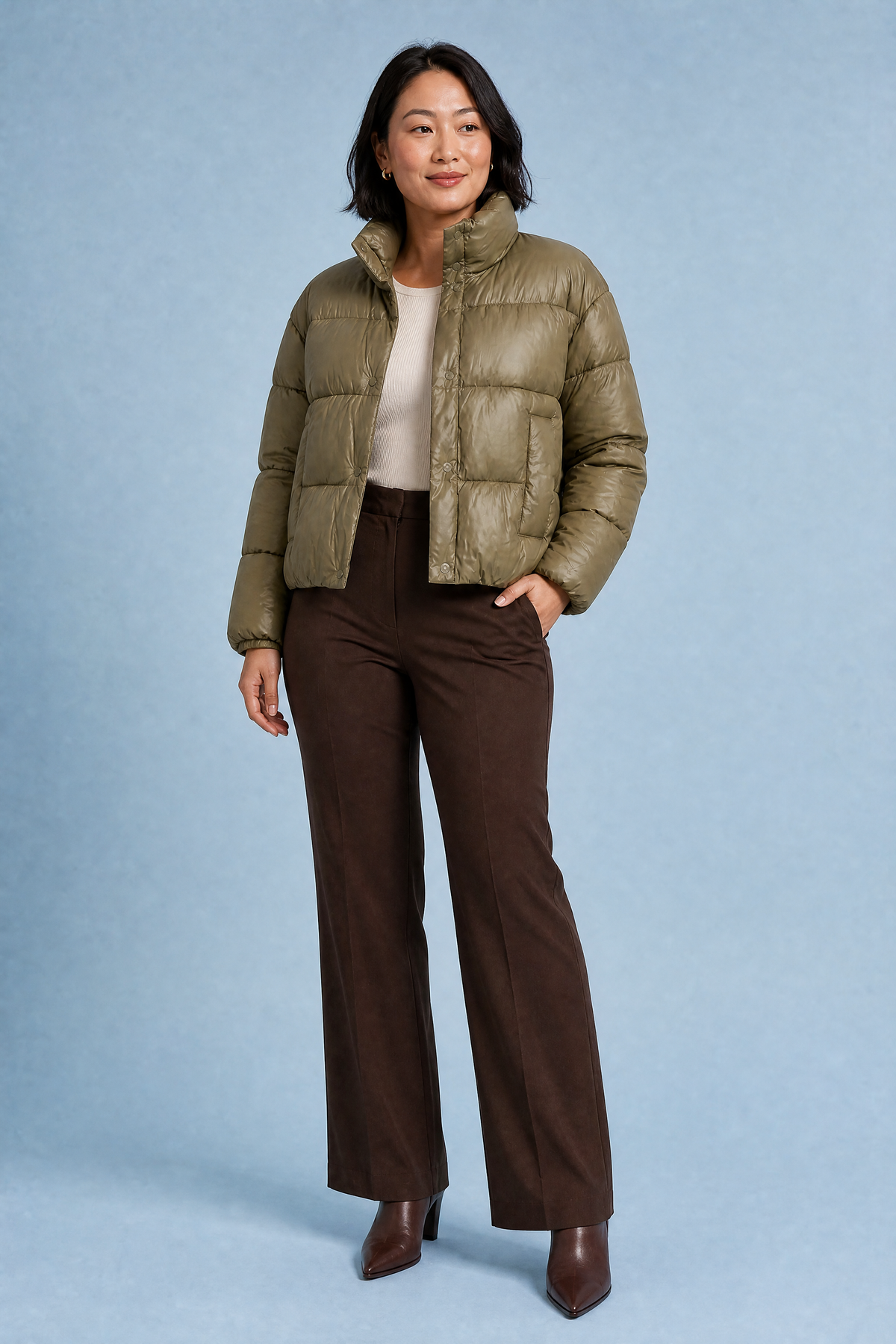 Heidi | High Neck Quilted Puffer Jacket - view 6