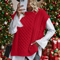 Imogen | Cable Knit Sleeveless Vest - view 12
