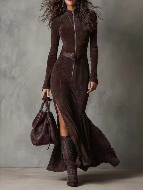 Adalyn | Double-Faced A-Line Dress