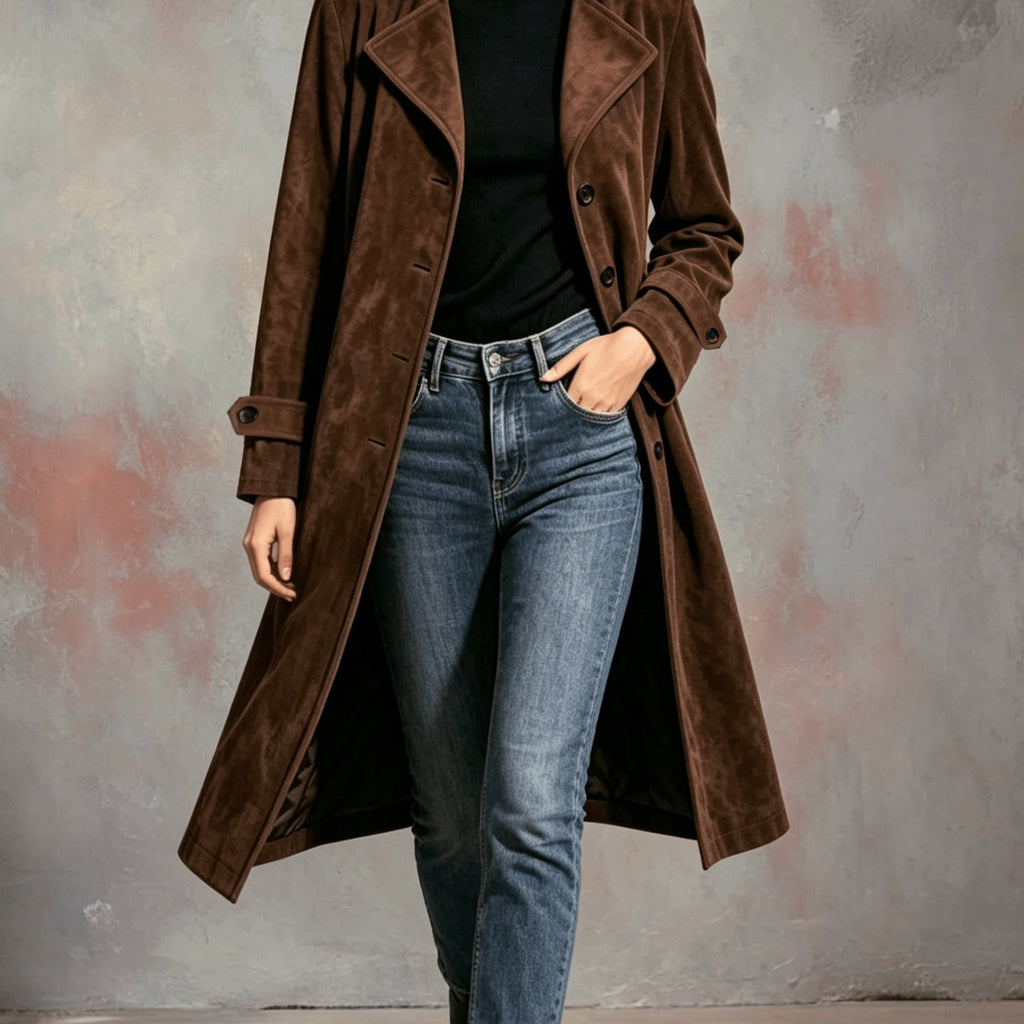 Adeline | Classic Lapel Single Breasted Coat - view 11