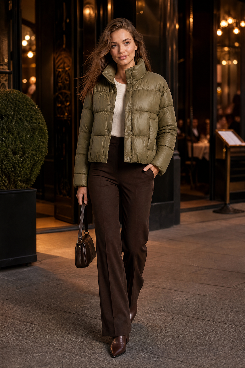 Heidi | High Neck Quilted Puffer Jacket - view 8