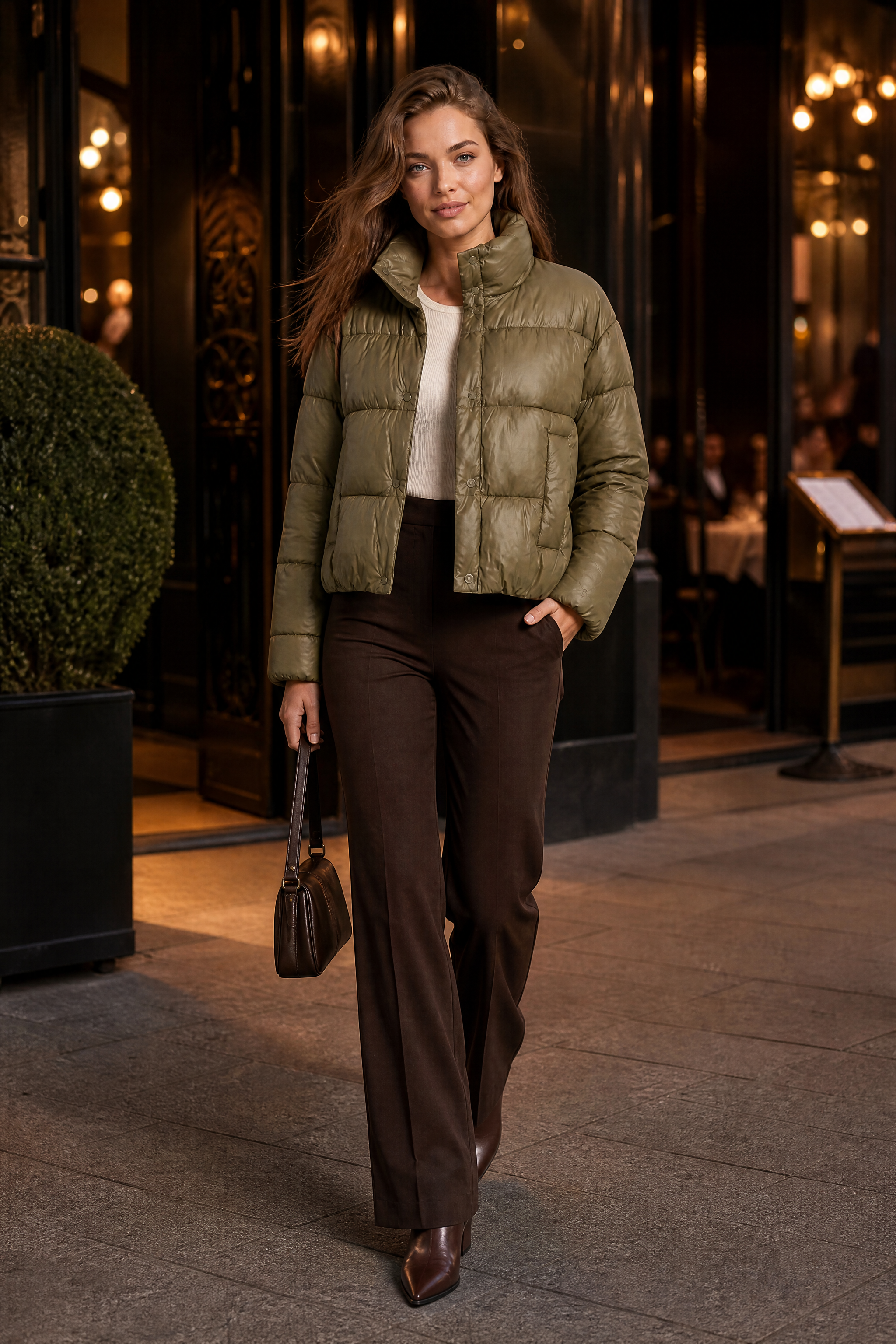 Heidi | High Neck Quilted Puffer Jacket - view 8