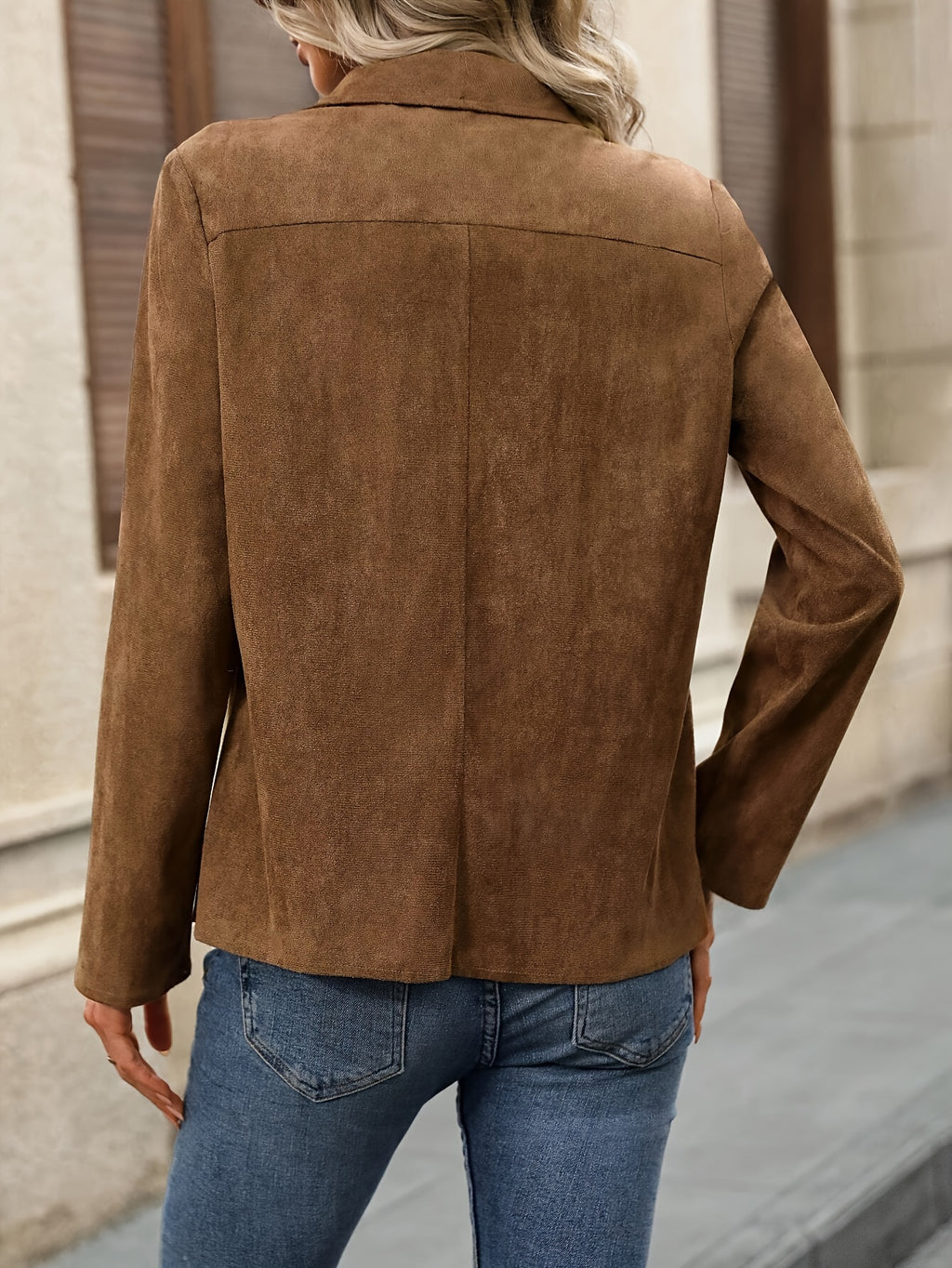 Nadia | Open Front Long Sleeve Jacket - view 8