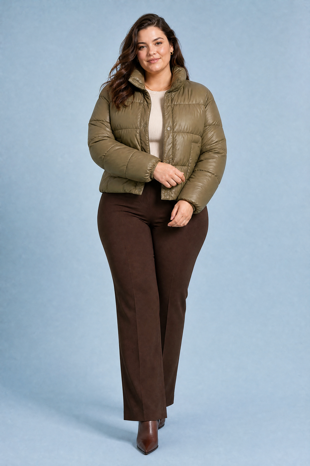 Heidi | High Neck Quilted Puffer Jacket - view 7