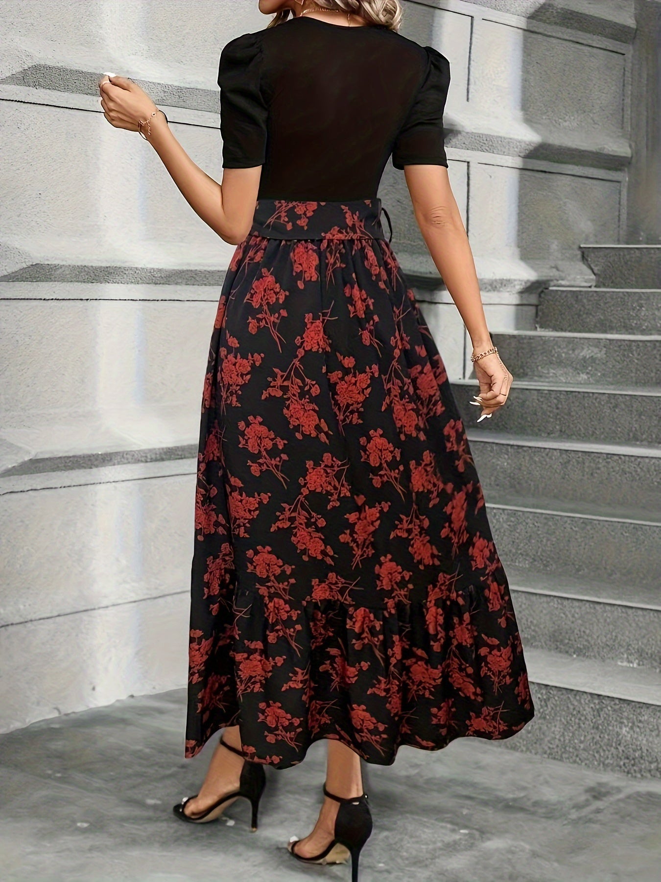 Emery | Long Sleeve A-Line Midi Dress