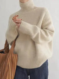 Georgia Oversized Turtleneck Sweater - front view