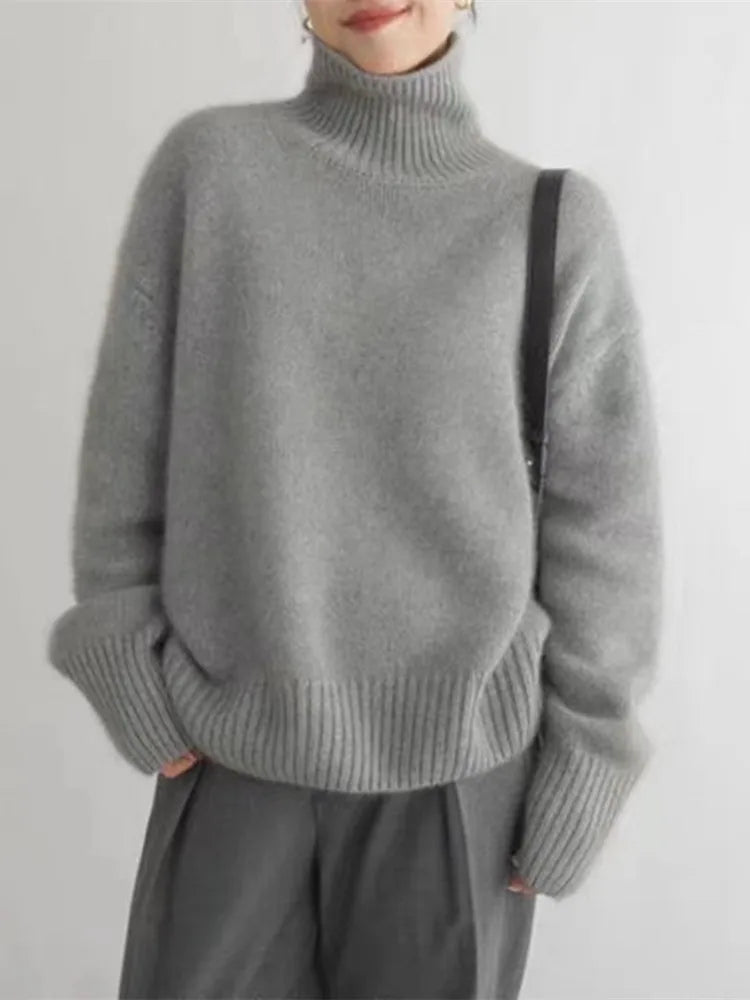 Georgia Oversized Turtleneck Sweater - view 4