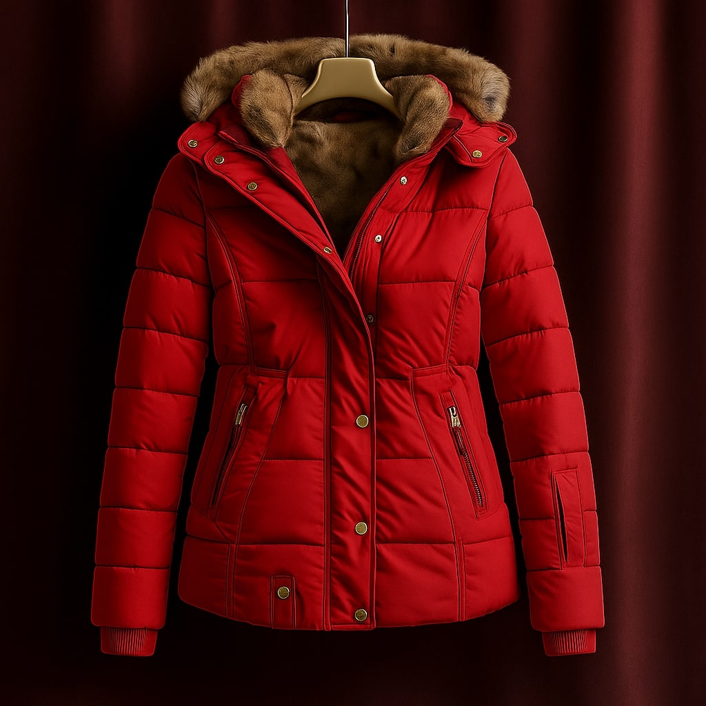 Faye | Channel Quilted Snap Front Puffer Jacket - view 3