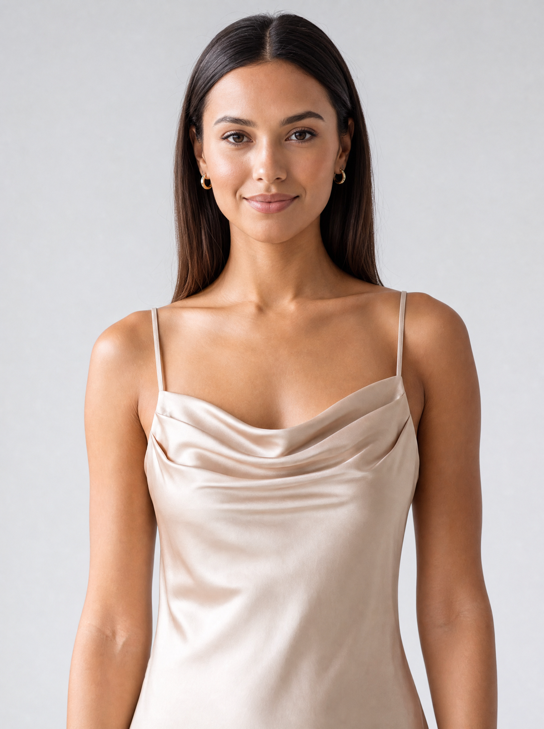 Harper — Satin Slip Midi Dress