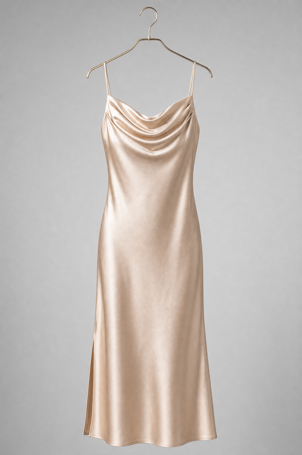 Harper — Satin Slip Midi Dress