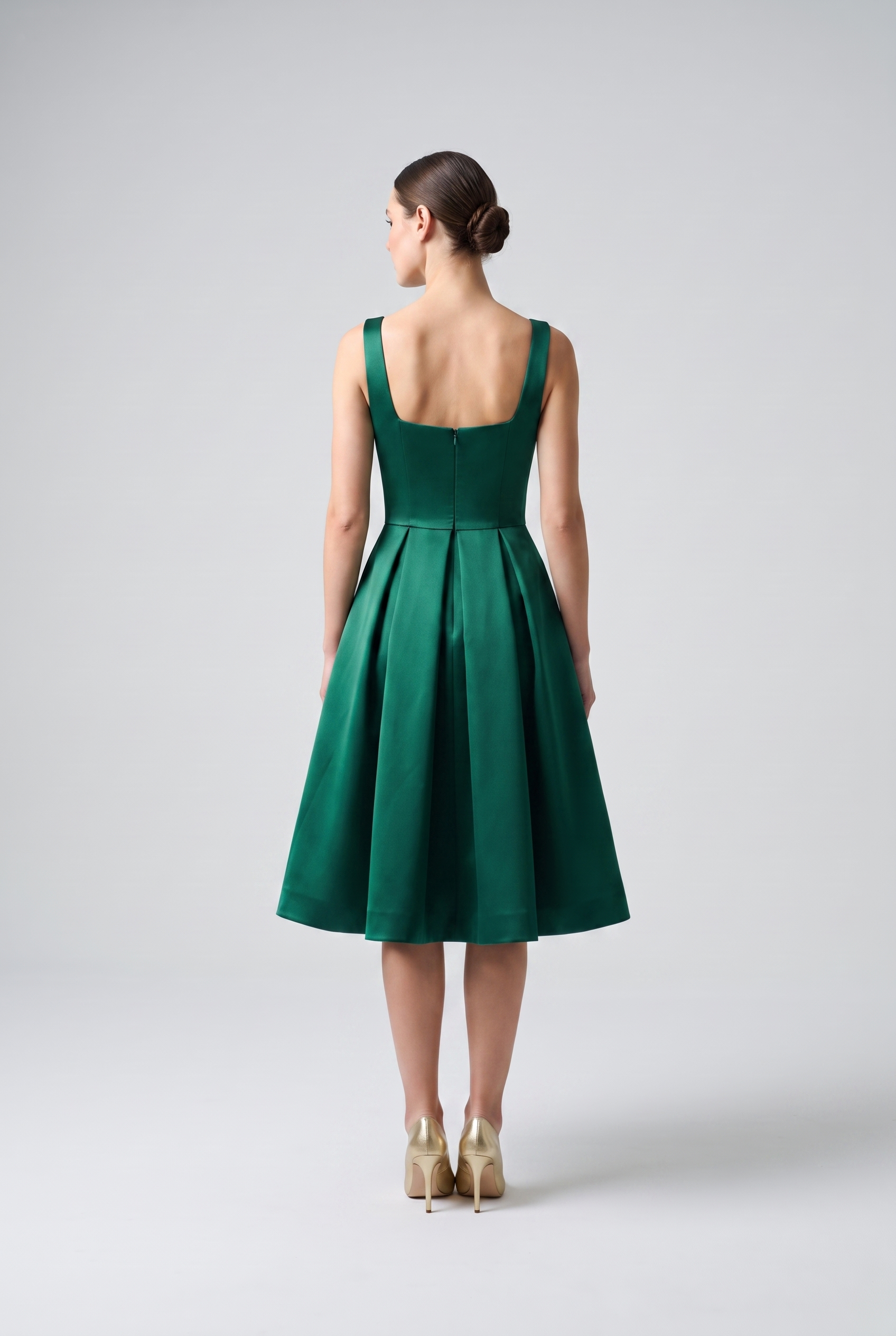 Sloane — Satin A-Line Cocktail Dress