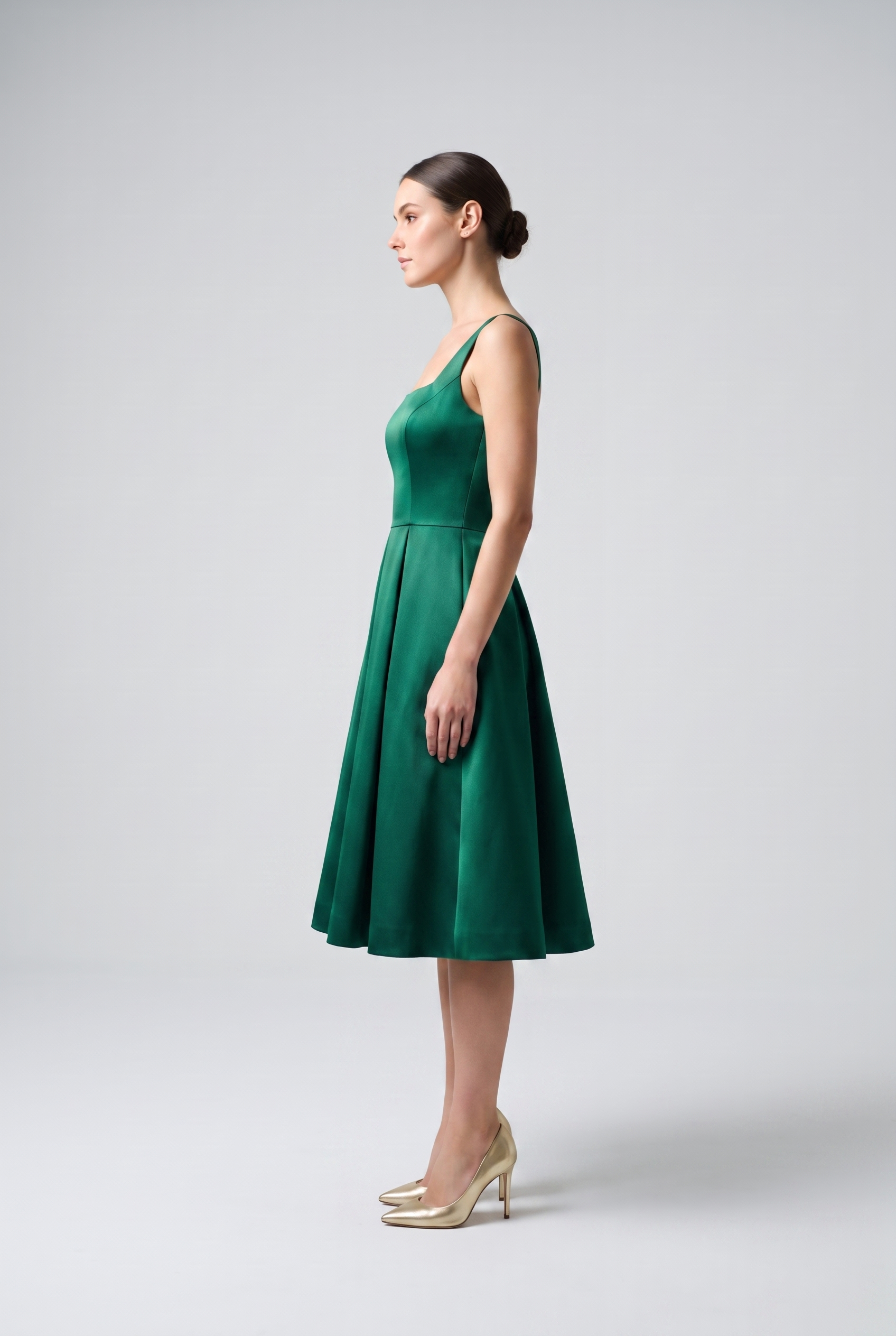 Sloane — Satin A-Line Cocktail Dress