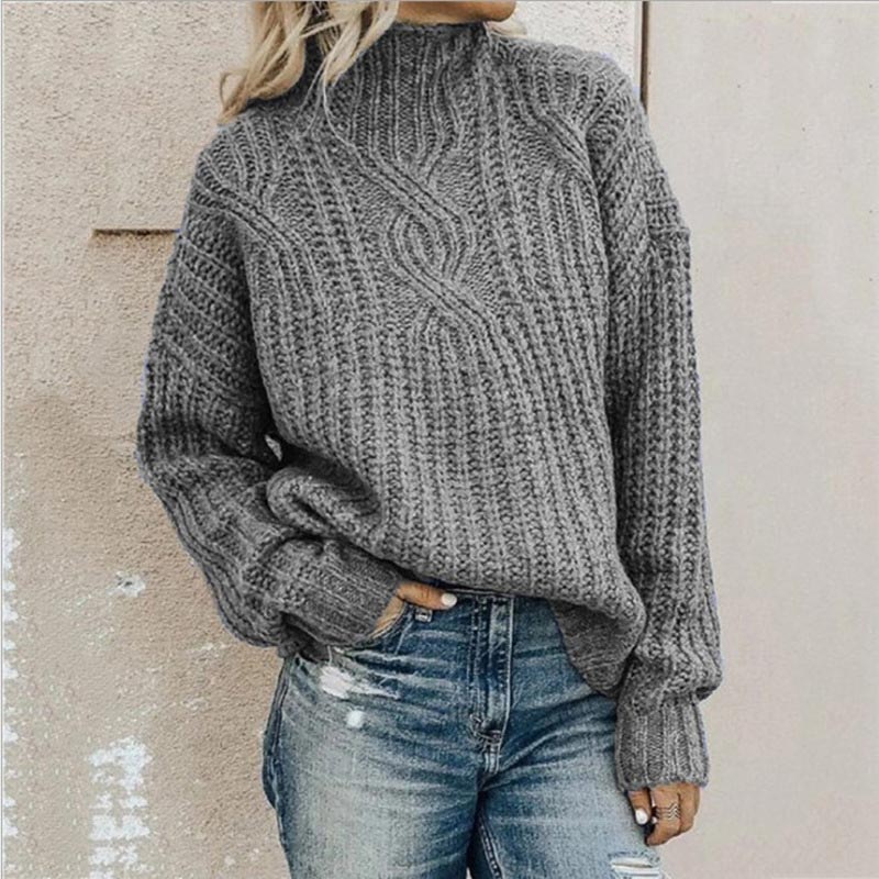 Iris Cable Knit Mock Neck Sweater - view 2