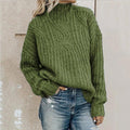 Iris Cable Knit Mock Neck Sweater - view 3