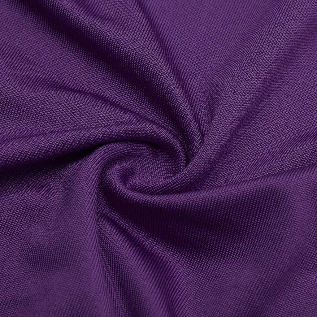Fitted knee-length cocktail dress with sheer asymmetric cape overlay, cold-shoulder slits and sequin trim - view 14