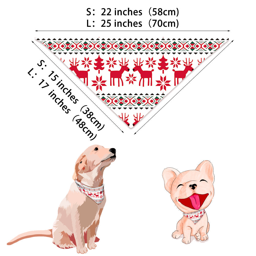 Family wearing matching red and cream reindeer print Christmas pajamas - view 6