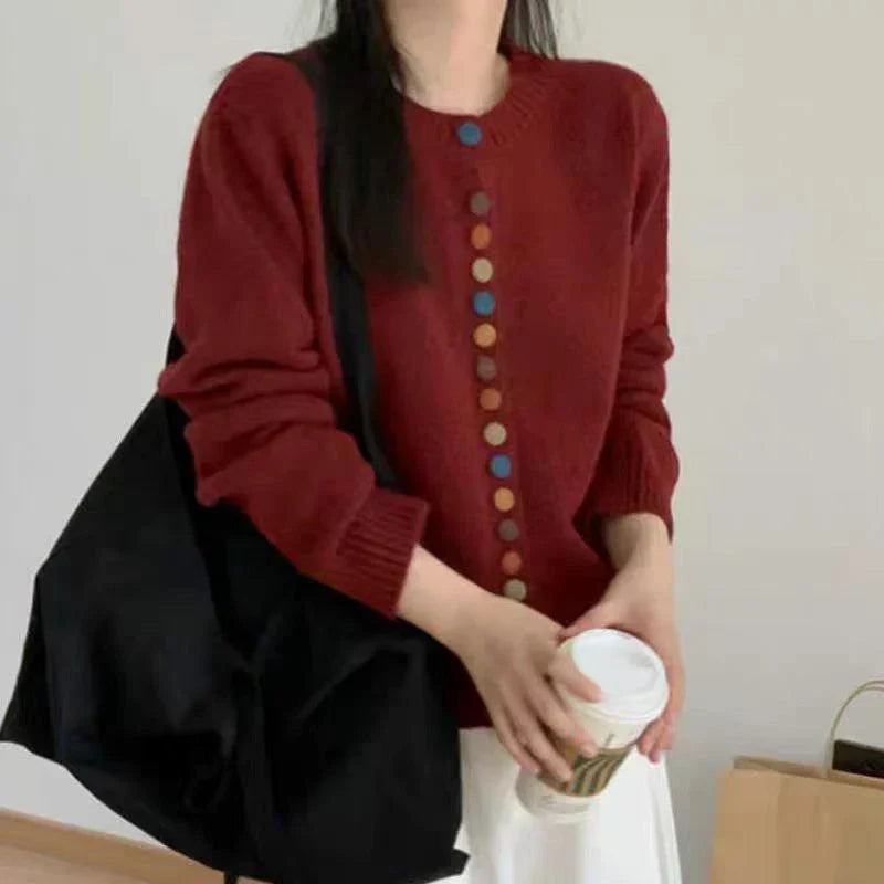 Lila Round Neck Button Front Cardigan - view 2
