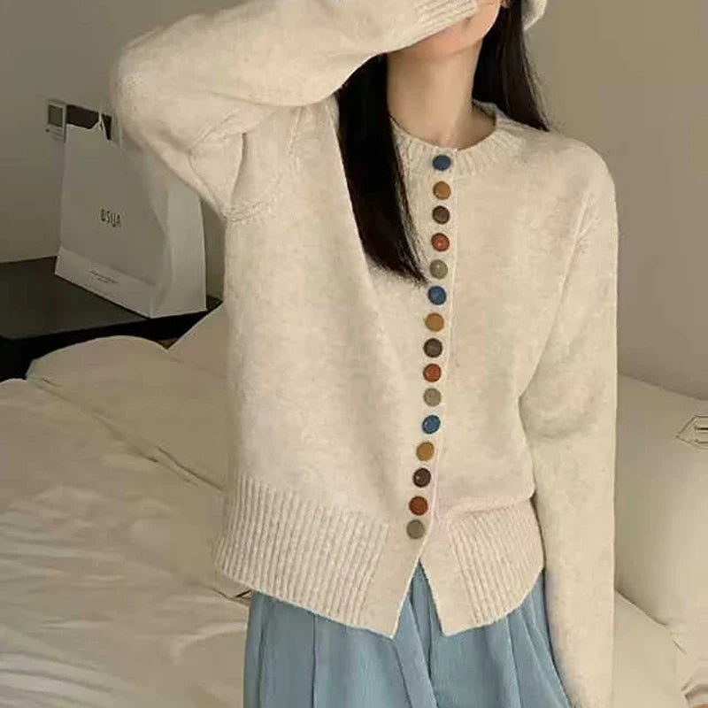 Lila Round Neck Button Front Cardigan - view 6