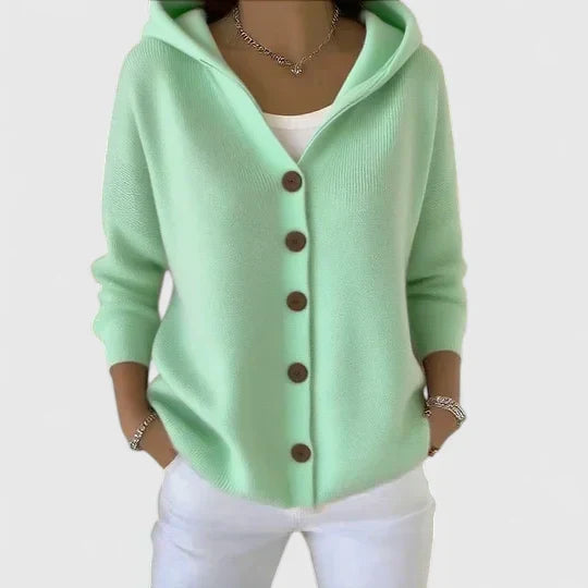 Maeve Hooded Button-Down Cardigan - view 2