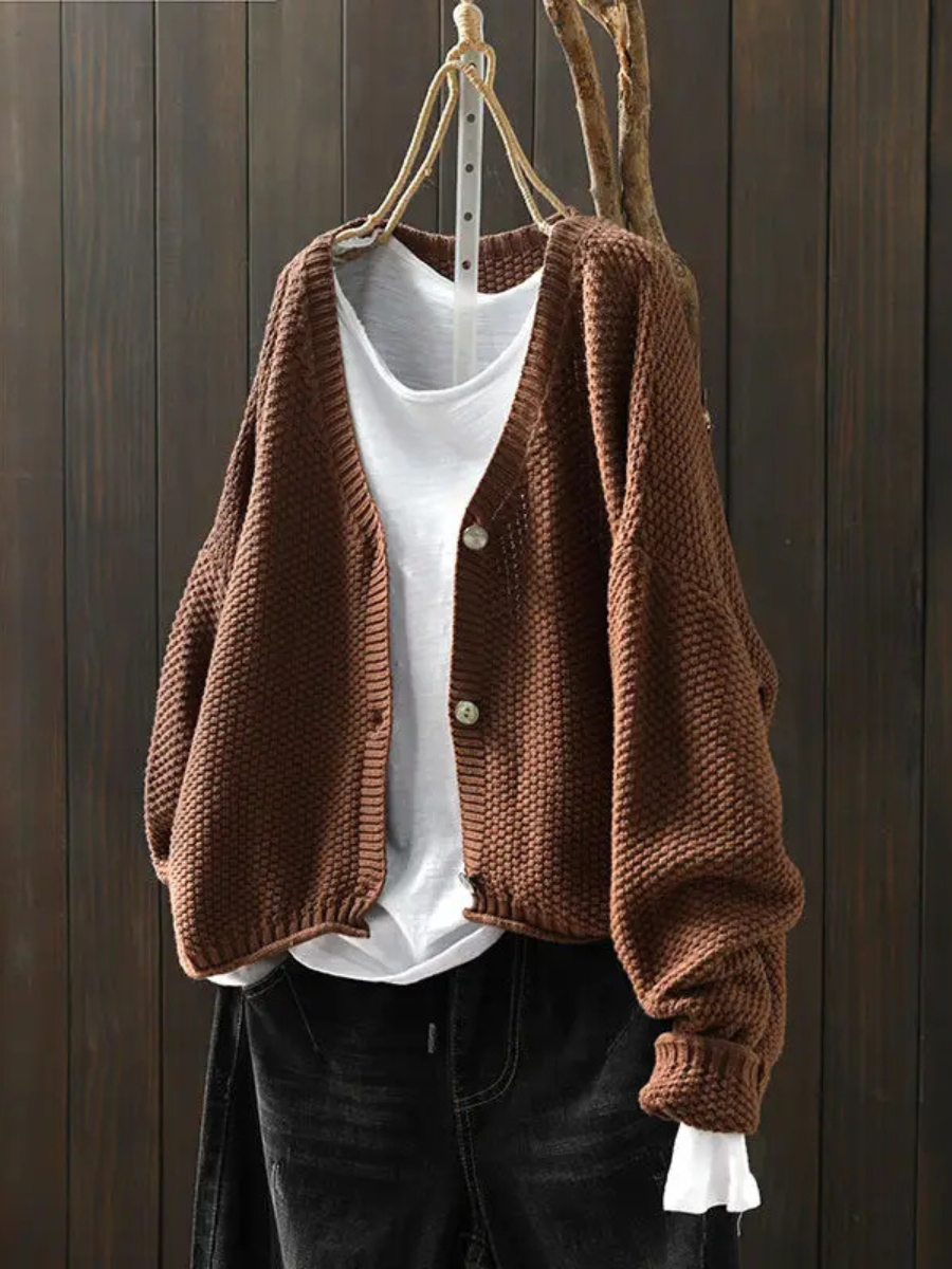 Margot Oversized Chunky Knit Cardigan - view 2