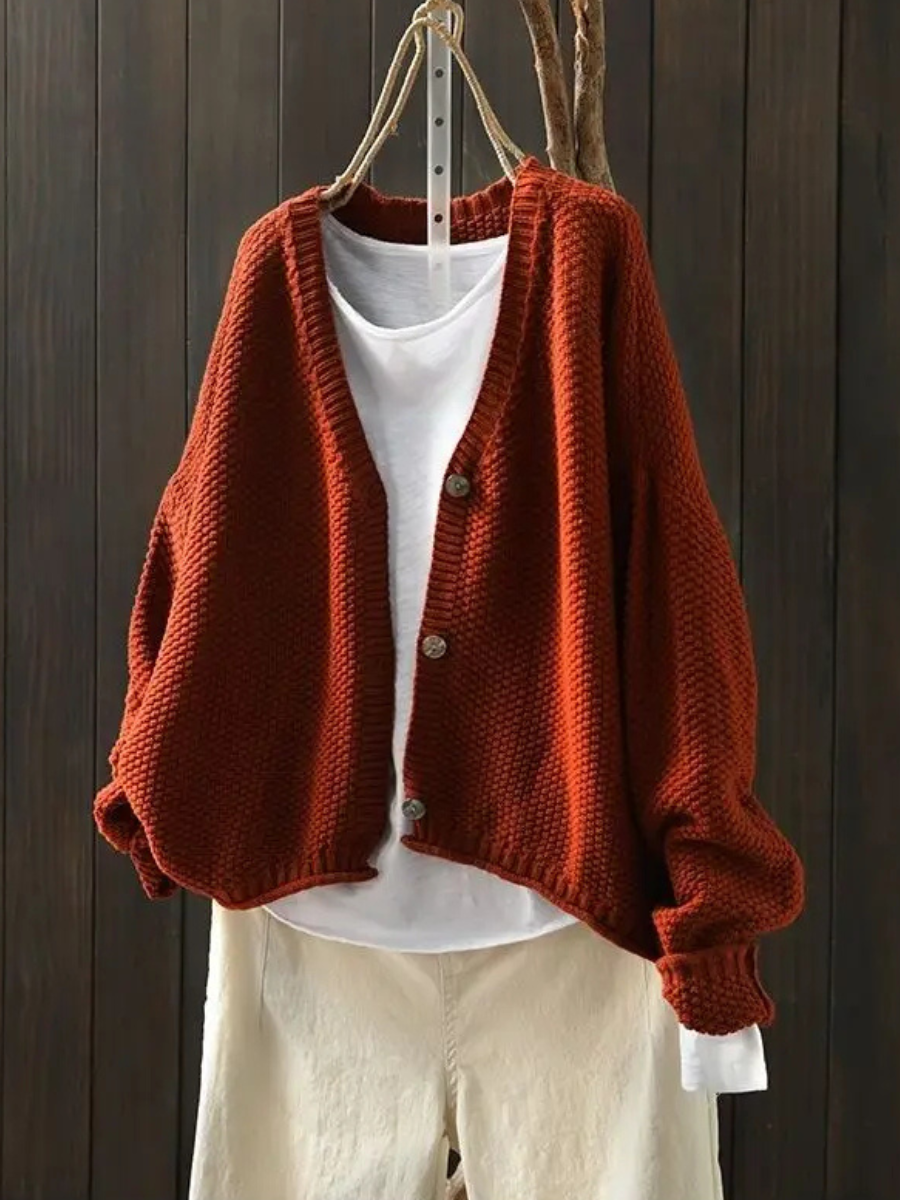 Margot Oversized Chunky Knit Cardigan - view 3