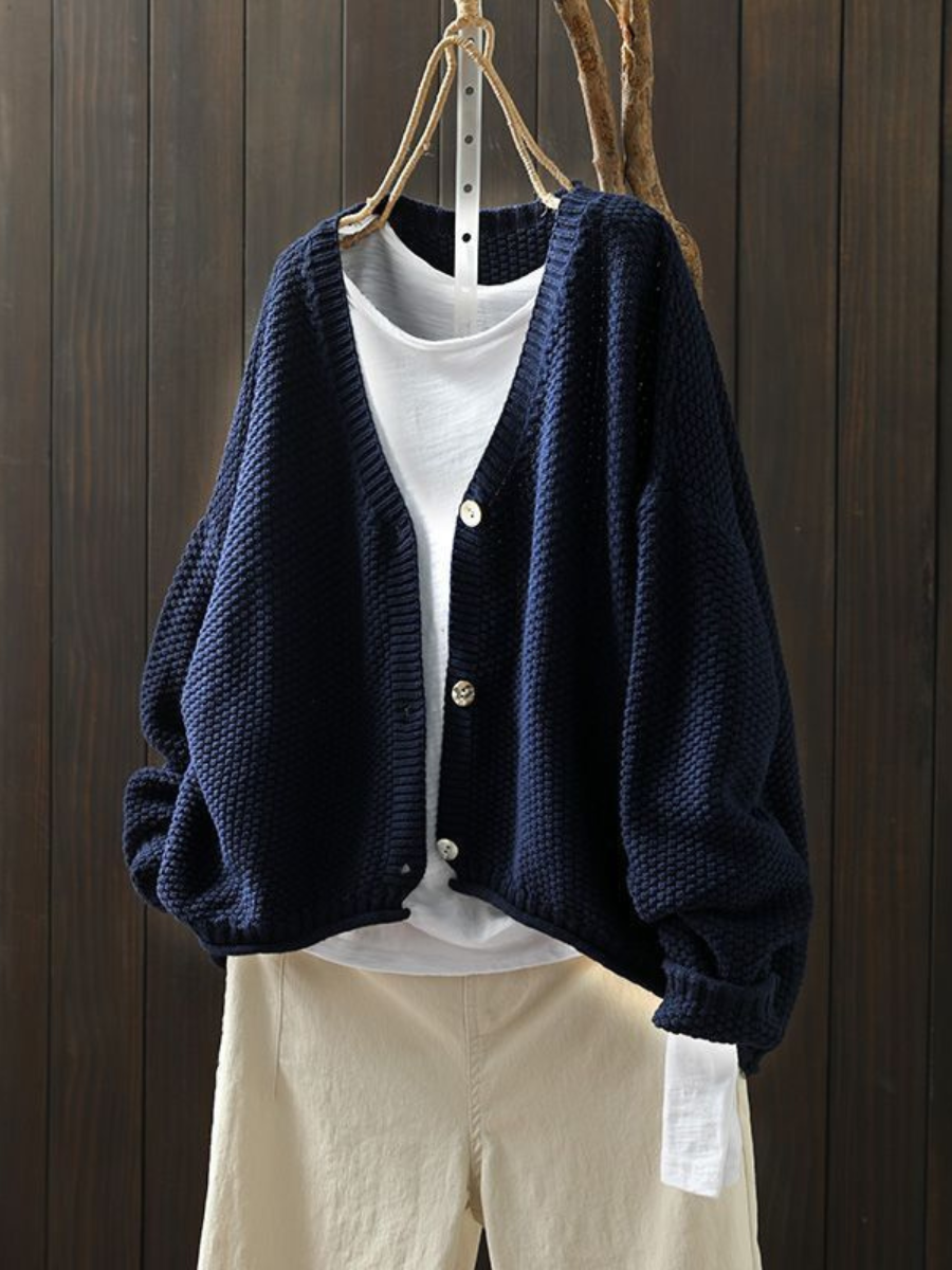 Margot Oversized Chunky Knit Cardigan - view 6