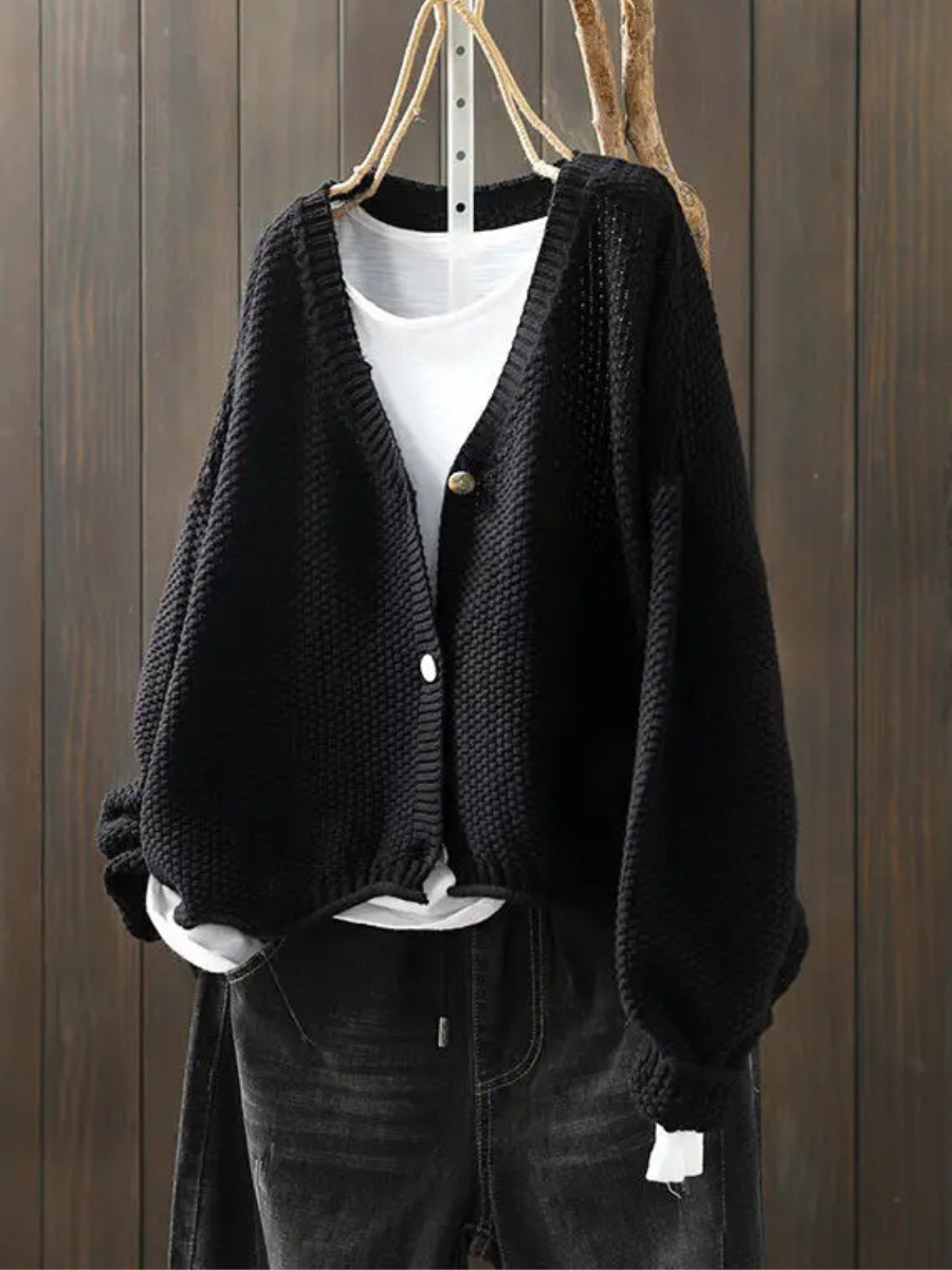 Margot Oversized Chunky Knit Cardigan - view 8