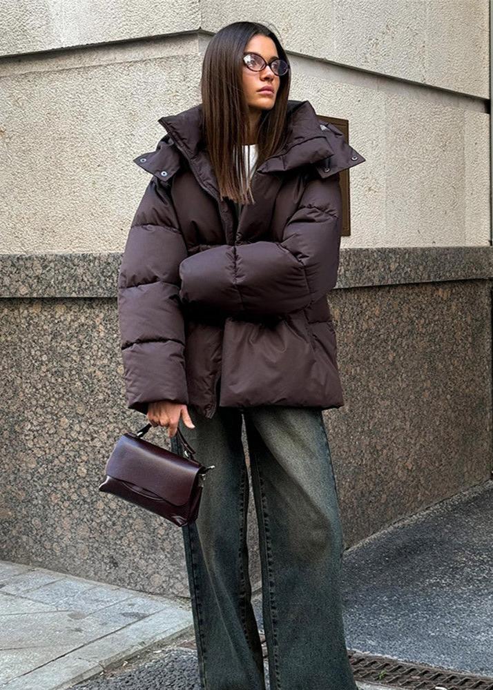 Bernadette | Detachable Hood Puffer Jacket - view 3